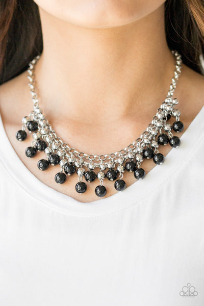 Necklace Friday Night Fringe - Black