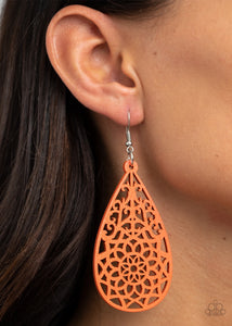 Coming Soon Earrings Seaside Sunsets - Orange