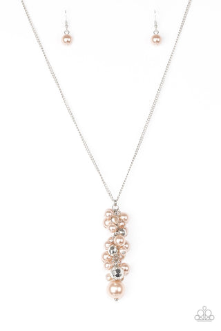 Necklace-Ballroom Belle - Brown