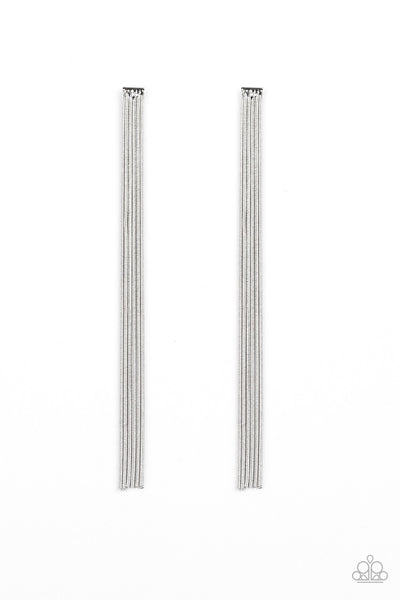Earrings Head To Toe Dazzle - Silver