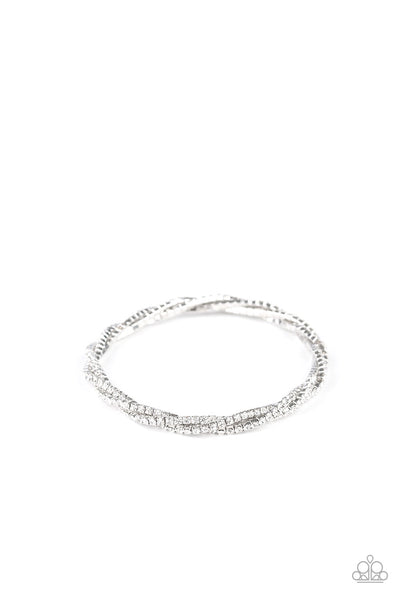 Bracelet Glitzy Gleam - White