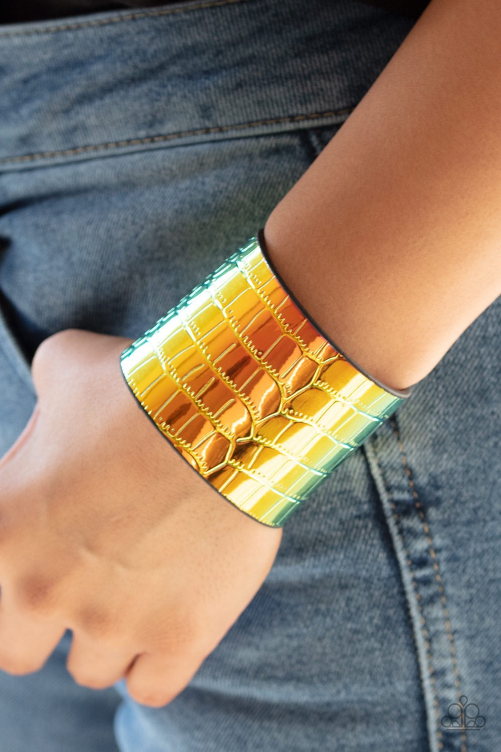 Bracelet Chroma Croc - Multi