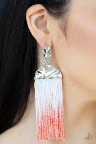 Earrings Rope Them In - Orange