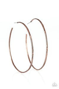 Earrings Sleek Fleek - Copper