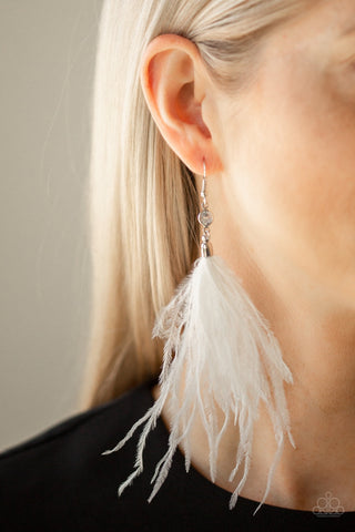 Earrings Showgirl Showcase - White