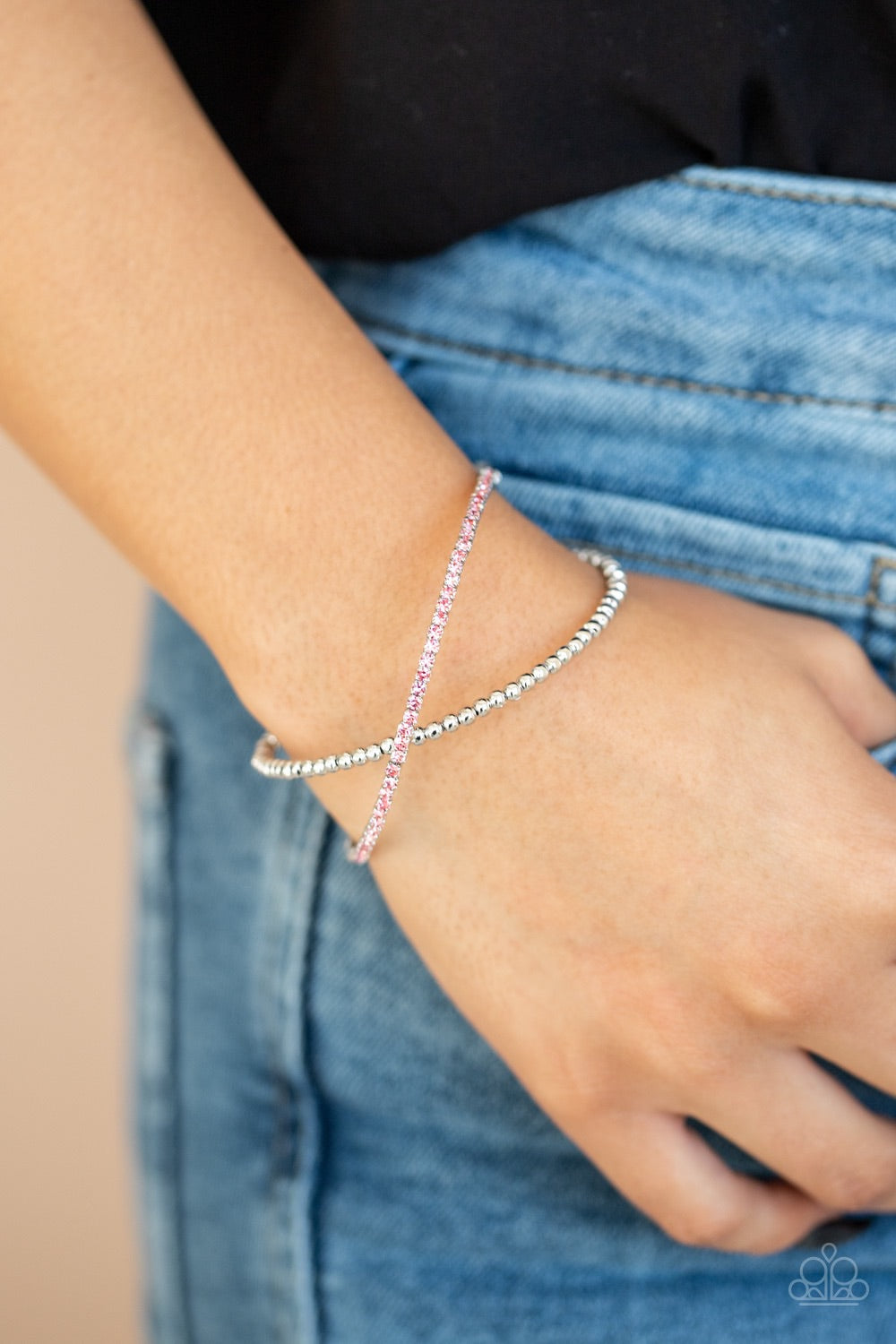 Bracelet Chicly Crisscrossed - Pink