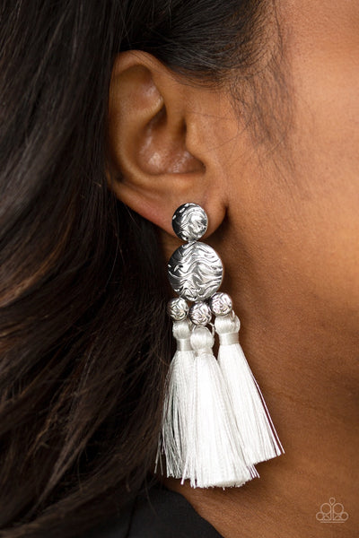 Earrings Taj Mahal Tourist - White