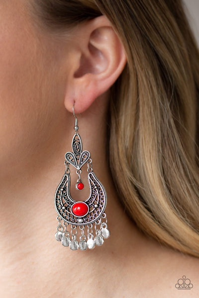 Earrings Fiesta Flair - Red