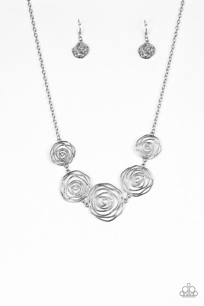Necklace Rosy Rosette - Silver