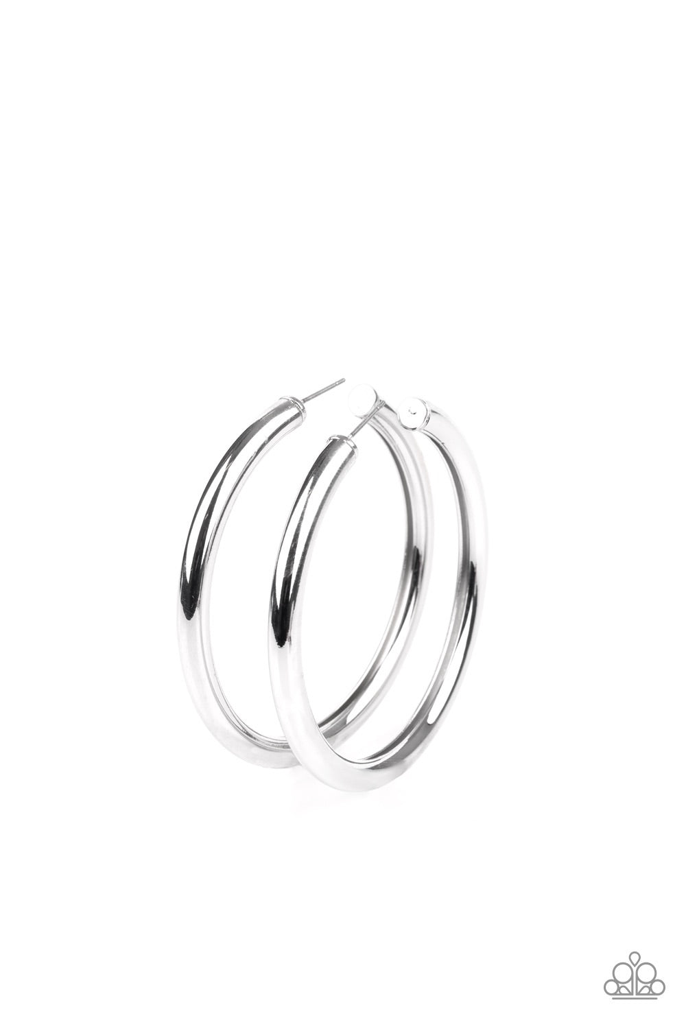 Earrings Curve Ball - Silver