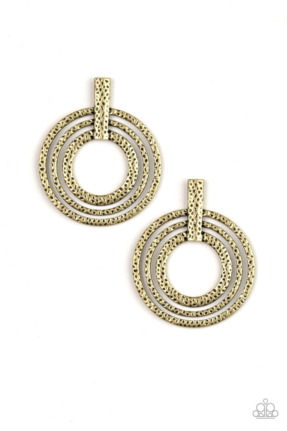 Earrings-Ever Elliptical - Brass