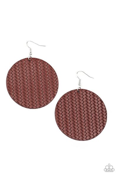 Earring WEAVE Your Mark - Red