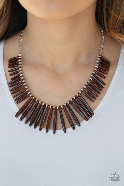 Necklace Out of My Element - Brown