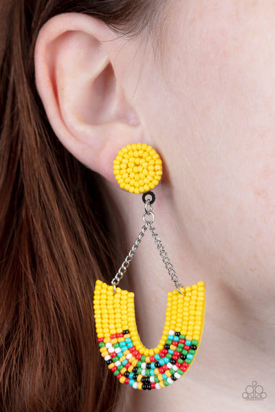 Earrings Make it RAINBOW - Yellow