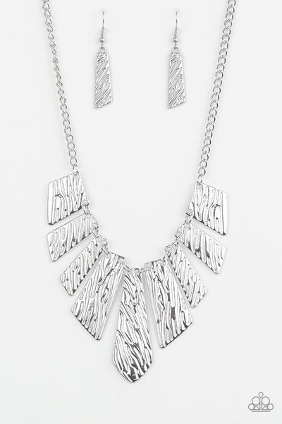 Necklace Texture Tigress - Silver