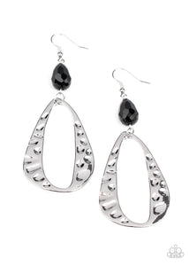 Earrings Enhanced Elegance - Black