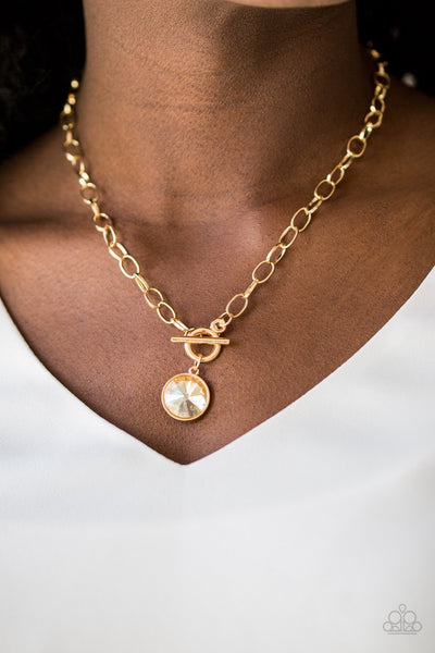 Necklace She Sparkles On - Gold