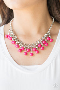 Necklace Friday Night Fringe - Pink