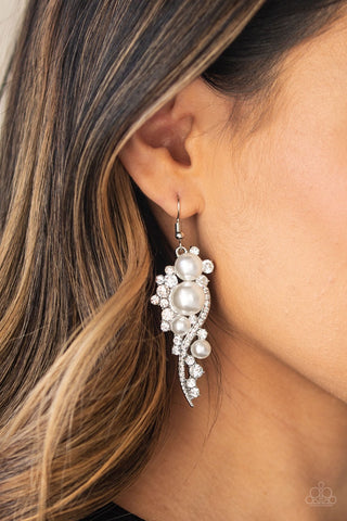 Earrings High-End Elegance - White