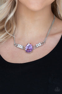 Necklace Way To Make An Entrance - Purple