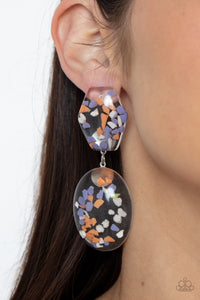 Earrings-Flaky Fashion - Orange