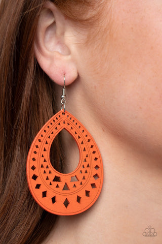 Earrings Belize Beauty - Orange