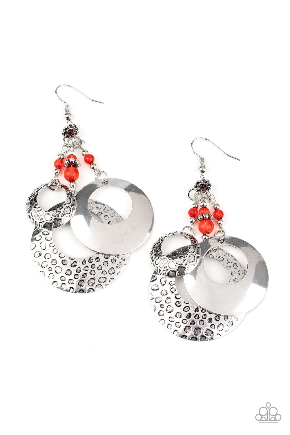 Earrings Wanderlust Garden - Red