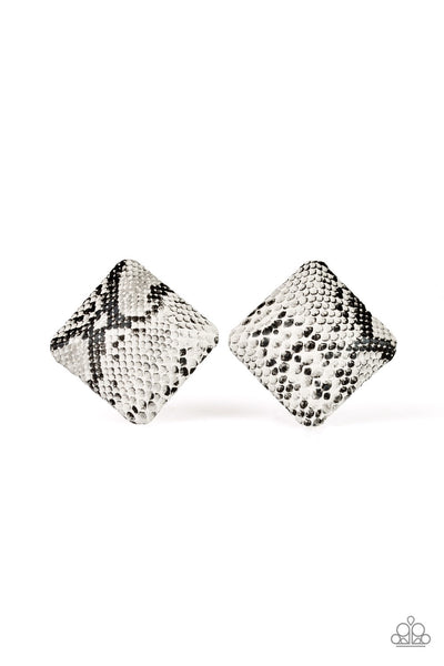 Earrings Making HISS-tory - White