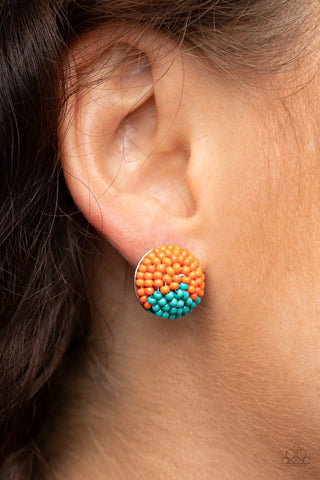 Earrings As Happy As Can BEAD - Orange