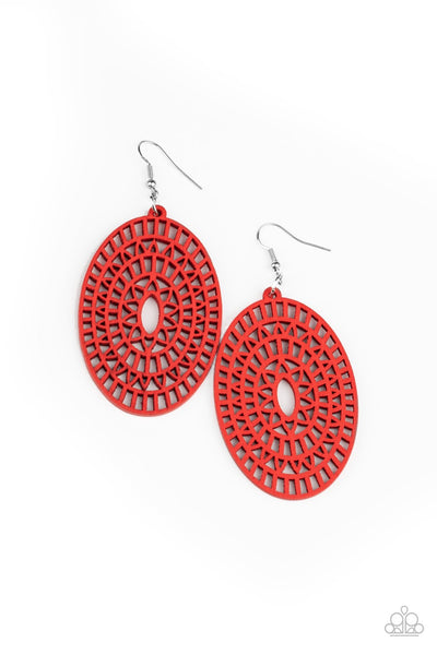 Earrings Tropical Retreat - Red