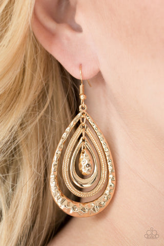 Earrings Metallic Monsoon - Gold