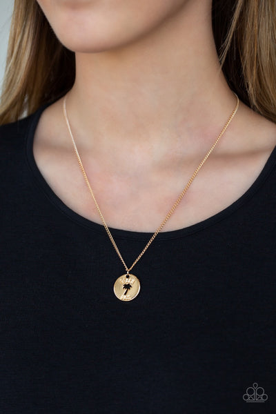 Necklace Palm Tree Paradise - Gold
