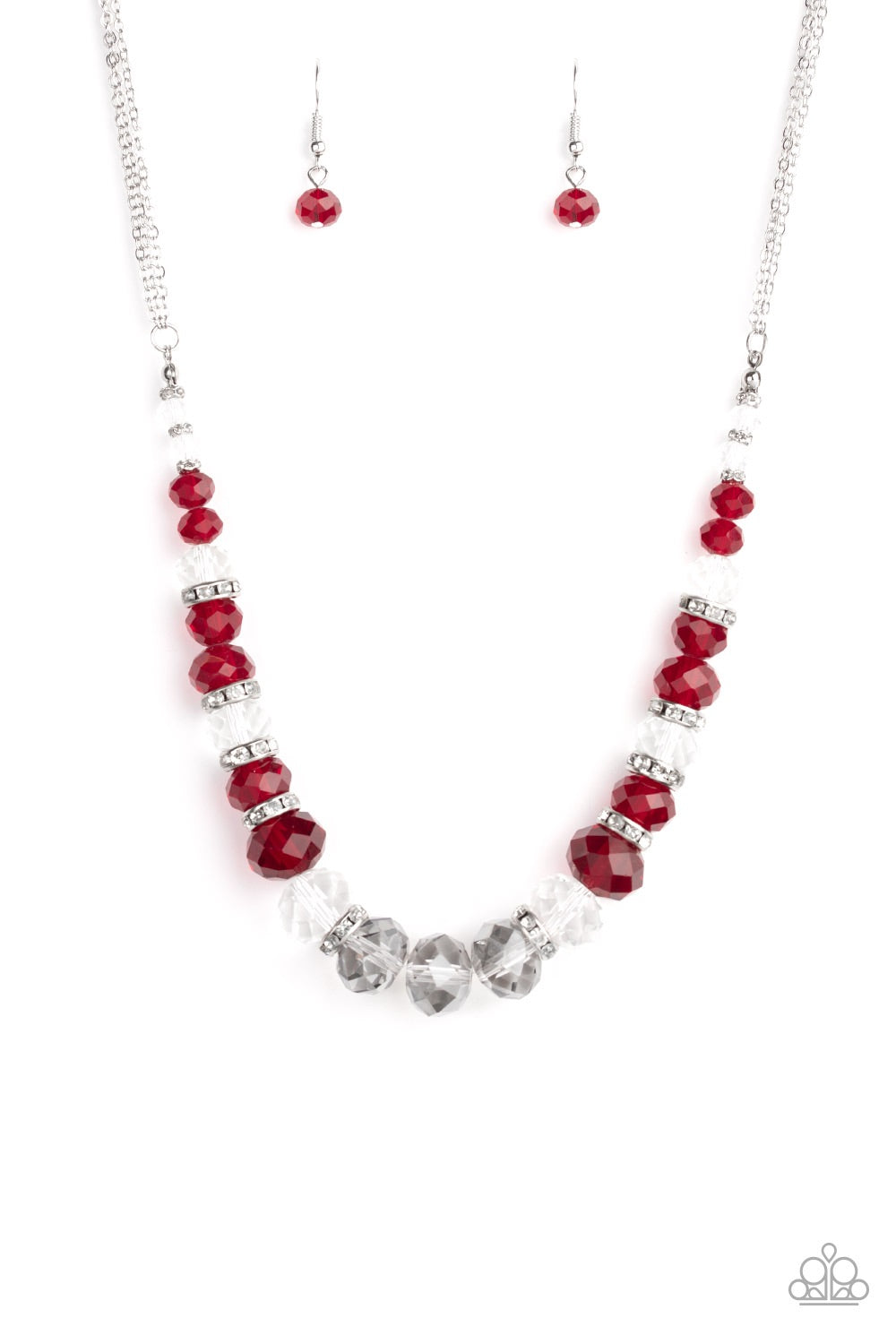 Necklace Distracted by Dazzle - Red