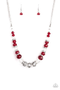 Necklace Distracted by Dazzle - Red