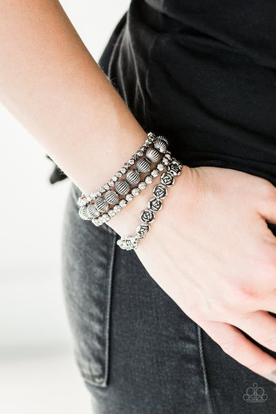 Bracelet-Rose Garden Gala - Silver