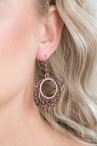 Earrings Grapevine Glamorous - Copper