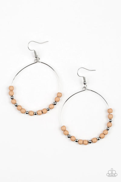 Earrings Stone Spa - Brown