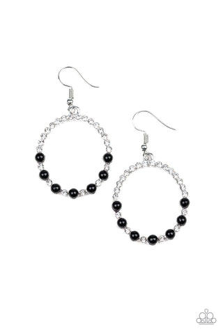 Earrings Glowing Grandeur - Black