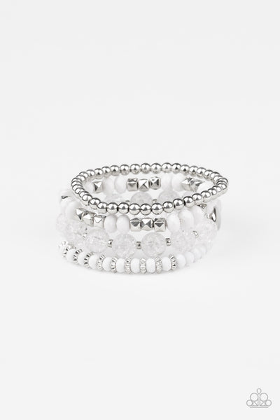 Bracelet Layered Luster - White