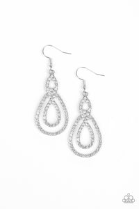 Earrings-Sassy Sophistication - White