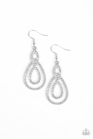 Earrings-Sassy Sophistication - White