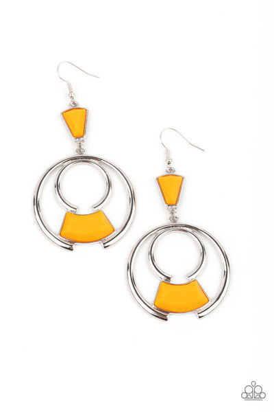 Earrings Deco Dancing - Orange