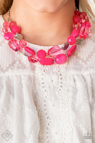 Necklace-Oceanic Opulence - Pink