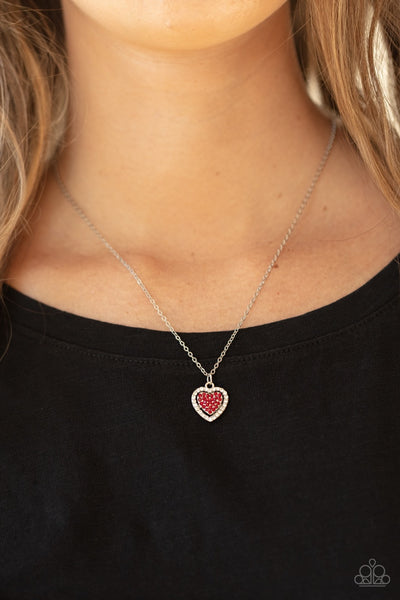 Necklace My Heart Goes Out To You - Red