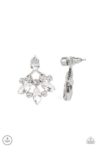 Earrings Crystal Constellations - White