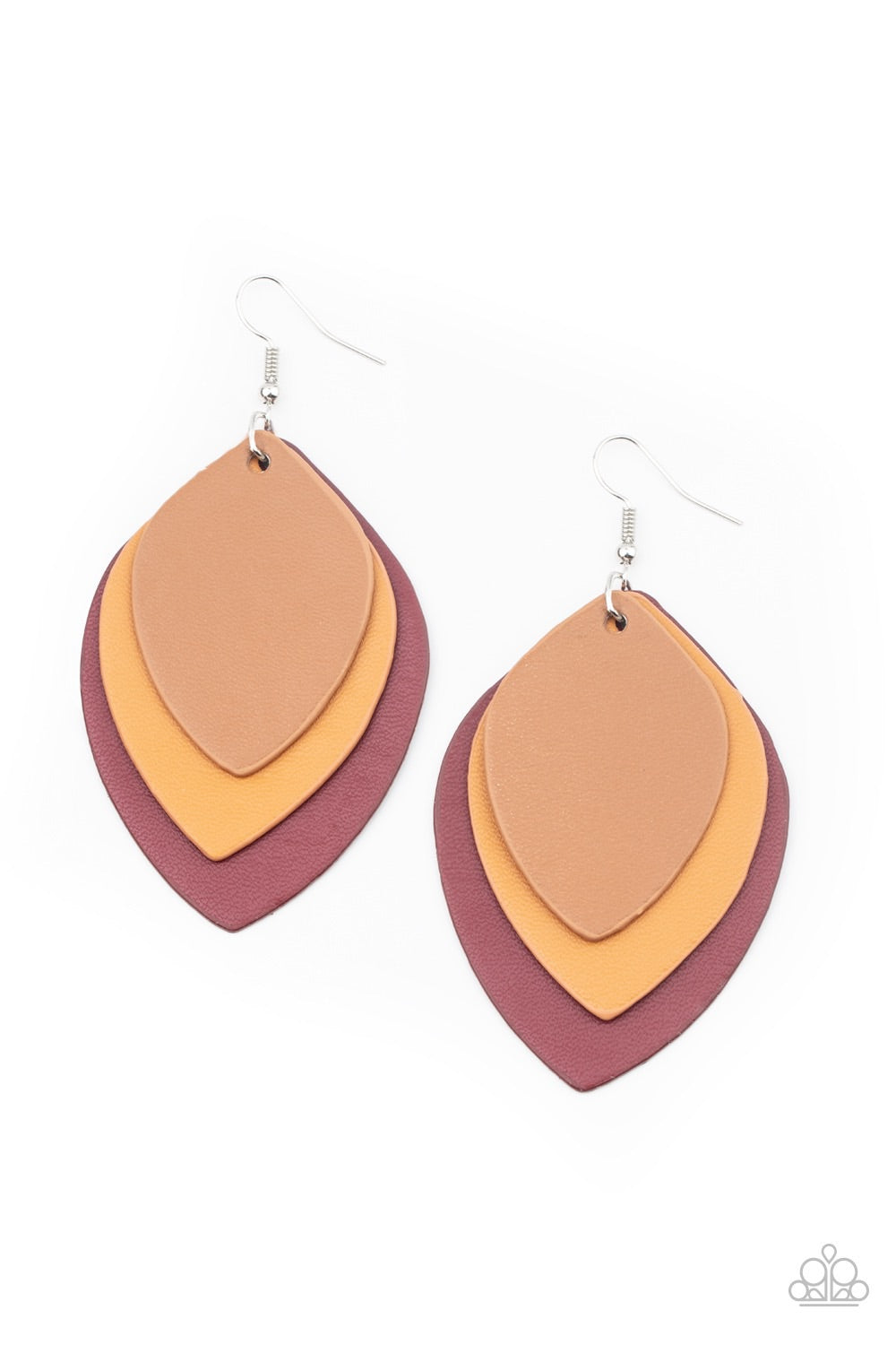 Earrings Light as a LEATHER - Red