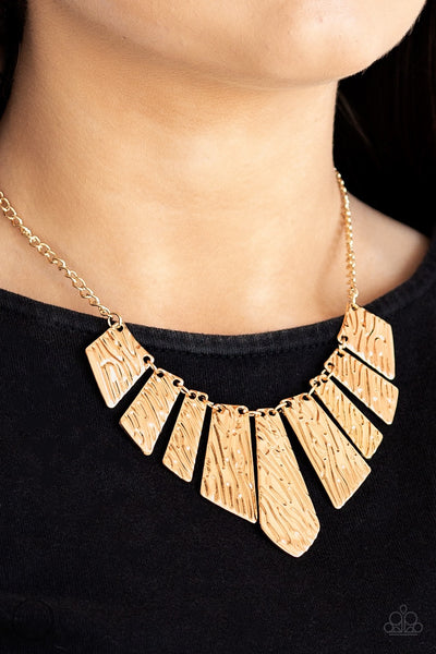 Necklace Texture Tigress - Gold
