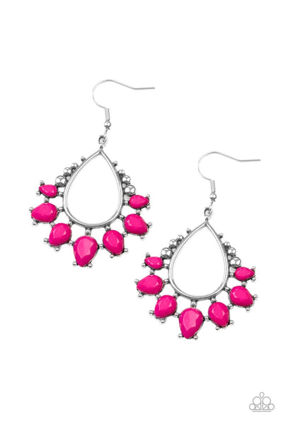 Earrings Flamboyant Ferocity - Pink