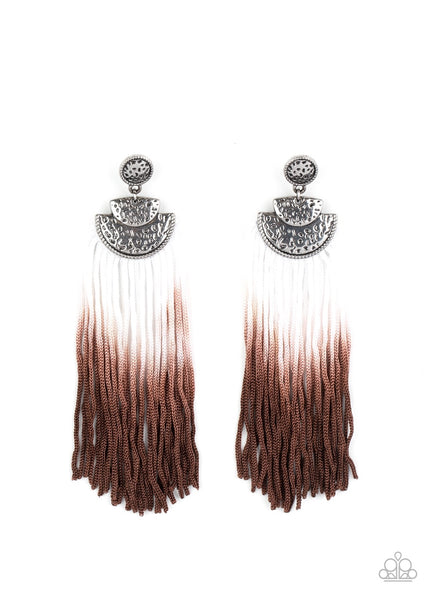 Earrings DIP It Up - Brown