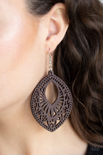 Earrings Coachella Gardens - Brown